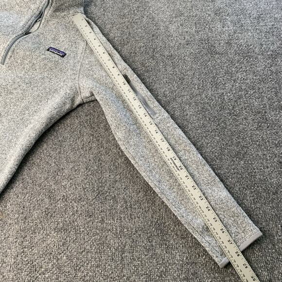 Patagonia Better Sweater Quarter Zip Fleece Gray Women Medium Fall Winter Comfy - Picture 11 of 14